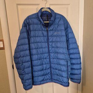 Eddie Bauer Men's Blue Puffer Jacket T2XL